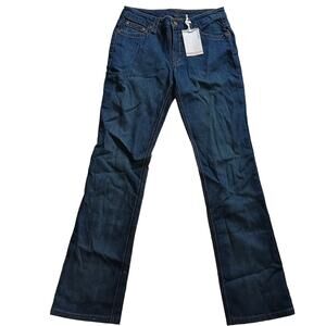 Pure Color Vintage Y2K Blue Denim Bootcut Jeans 28 NWT